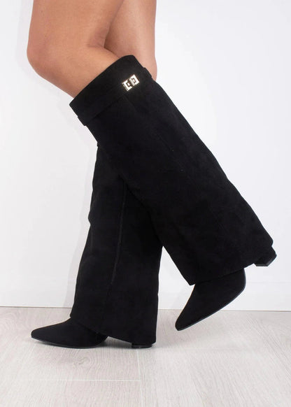 Ladies Fashionable Tall Boots Pointed Toe