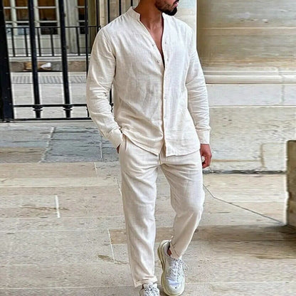 Men's Casual Tee and Pants Set - Soft and Comfortable