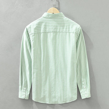 Classic Horizontal Stripe Dress Shirt