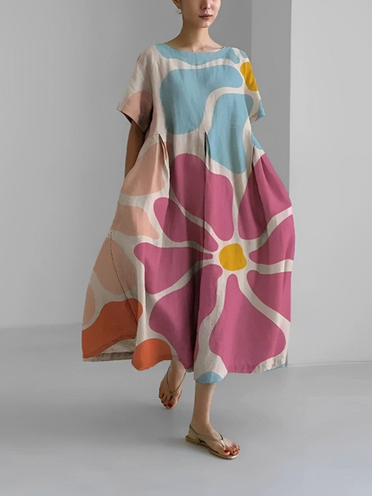 Chic Floral Sundress with Flowy Design and Comfortable Fit