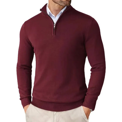 Classic Fit Men's Soft Zip Sweater