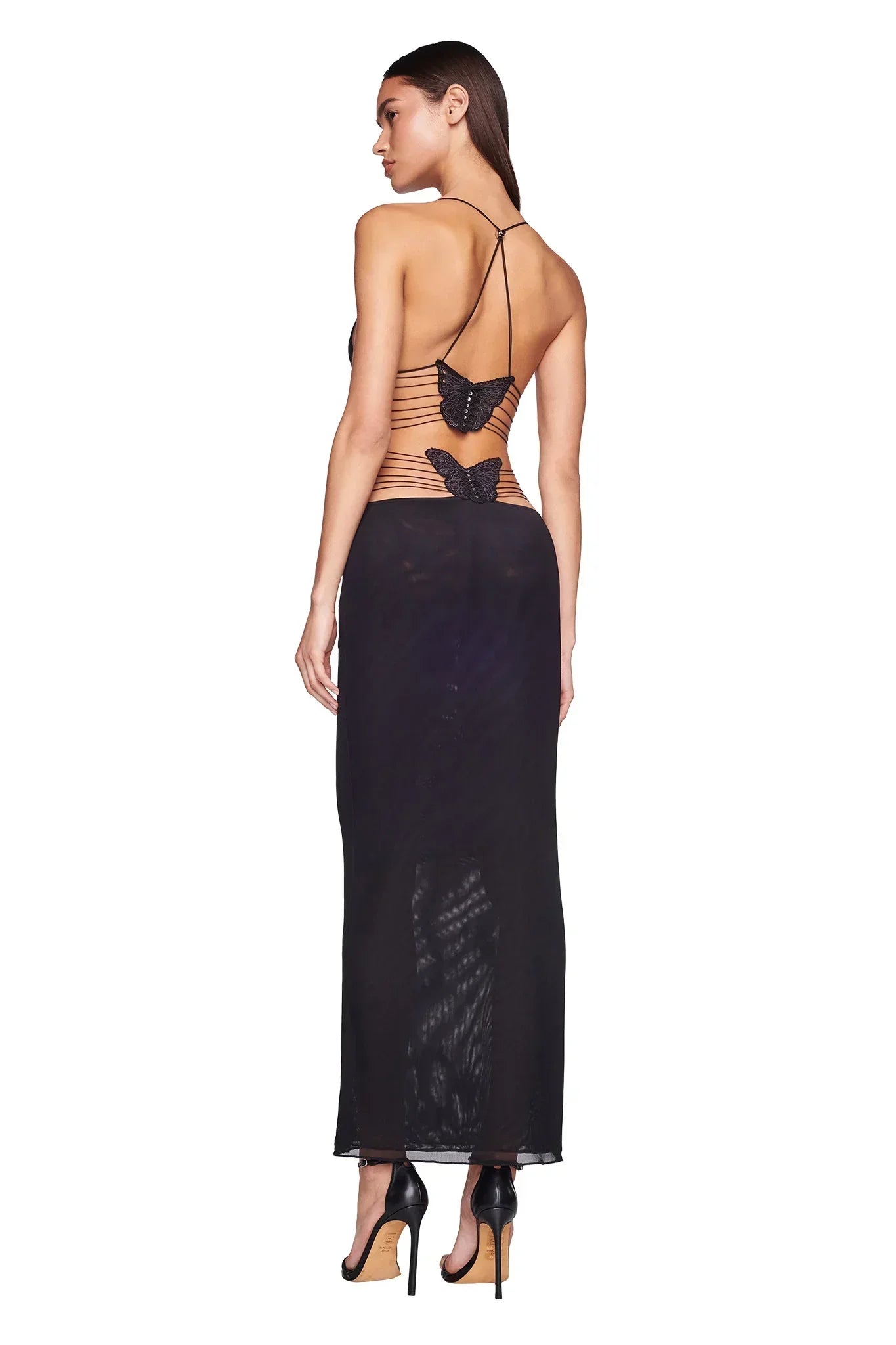 Casual Summer Maxi Dress with Open Back Design
