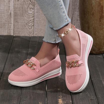 Comfortable Women's Knit Slip On Shoes