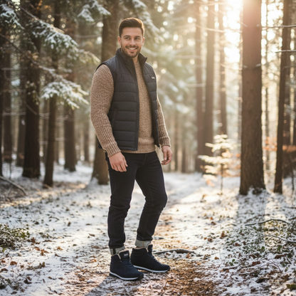 Comfortable Men's Insulated Fleece Ankle Boots
