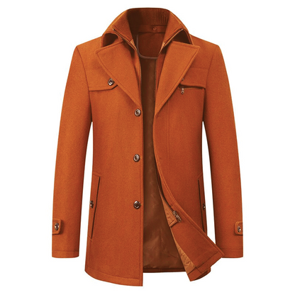 Warm Wool pea Coat for Men