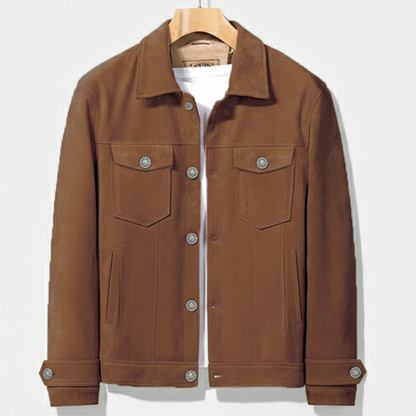 Luxury Brown Leather Jacket