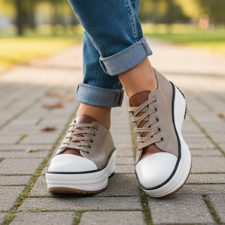 Thick Sole Platform Sneakers - Nocini
