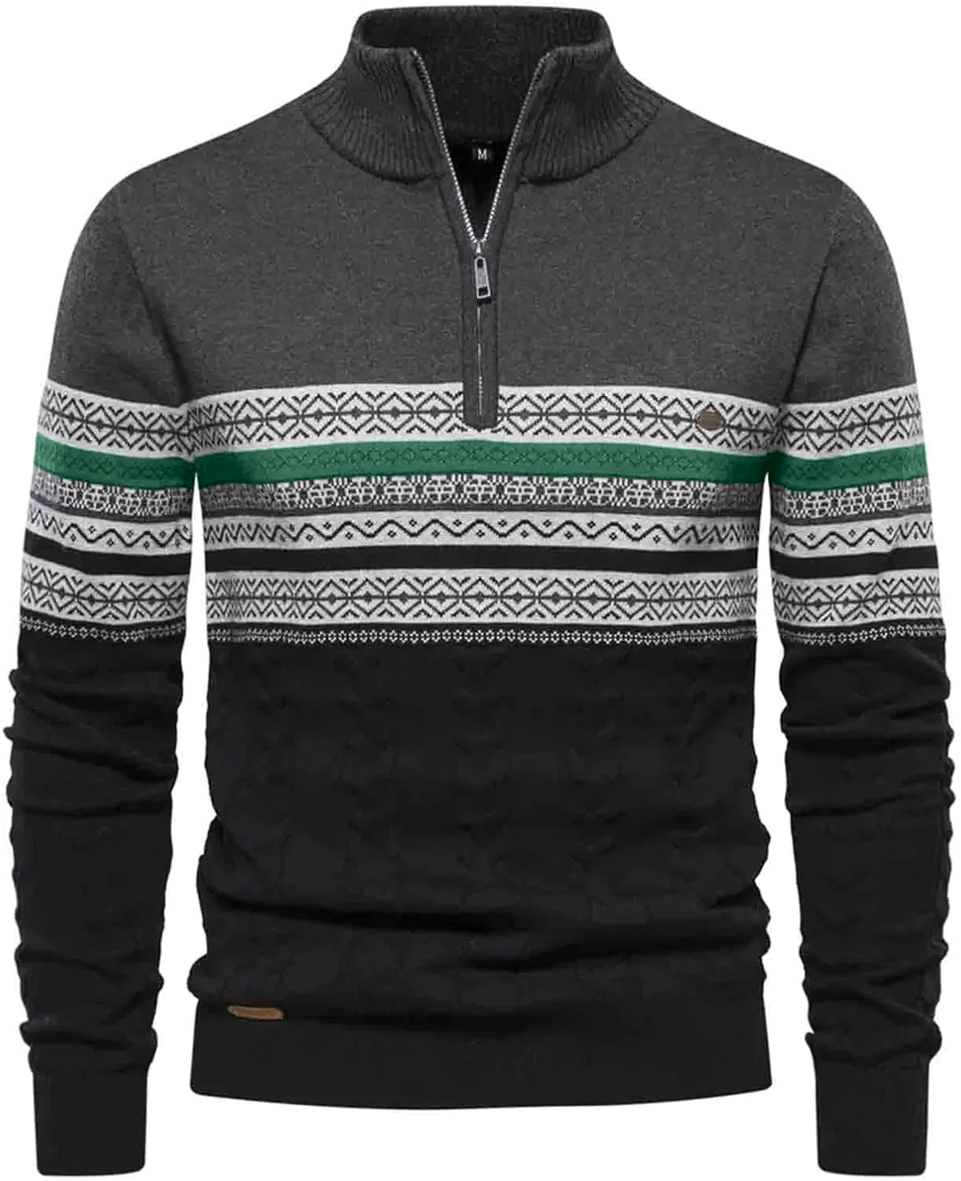 Casual Quarter Zip Pullover Sweater