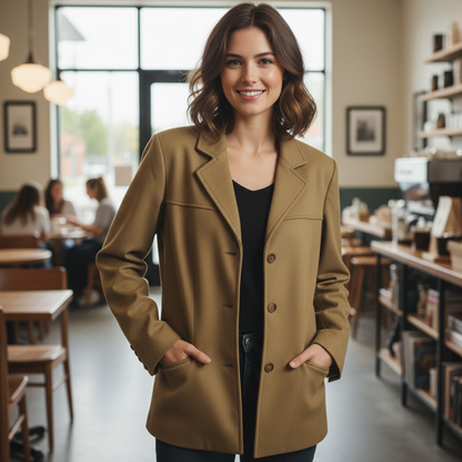 Classic Luxury Suede Jacket for Women