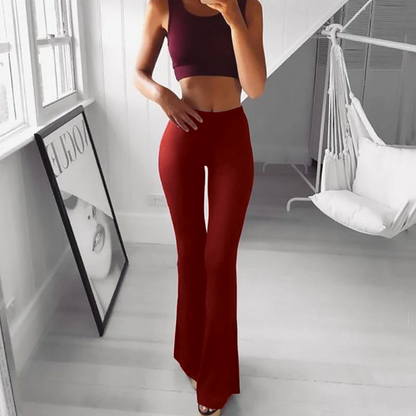 Wide Leg High Waisted Trousers