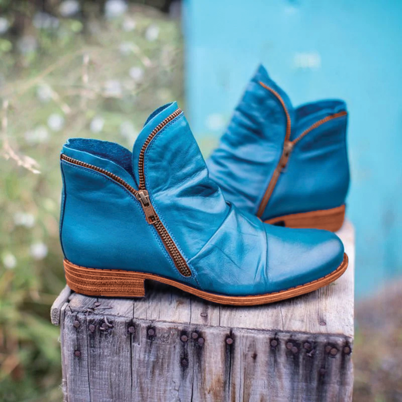 Mila - Chic Low Heel Boots - Nocini