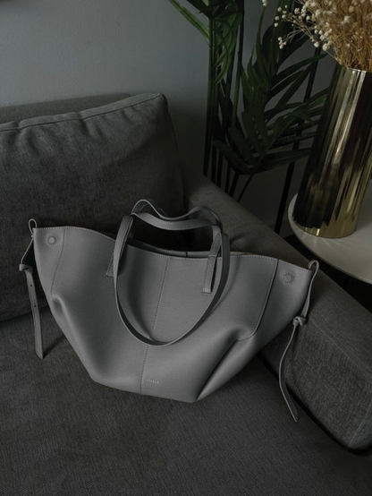 Large Capacity Faux Leather Shoulder Bag