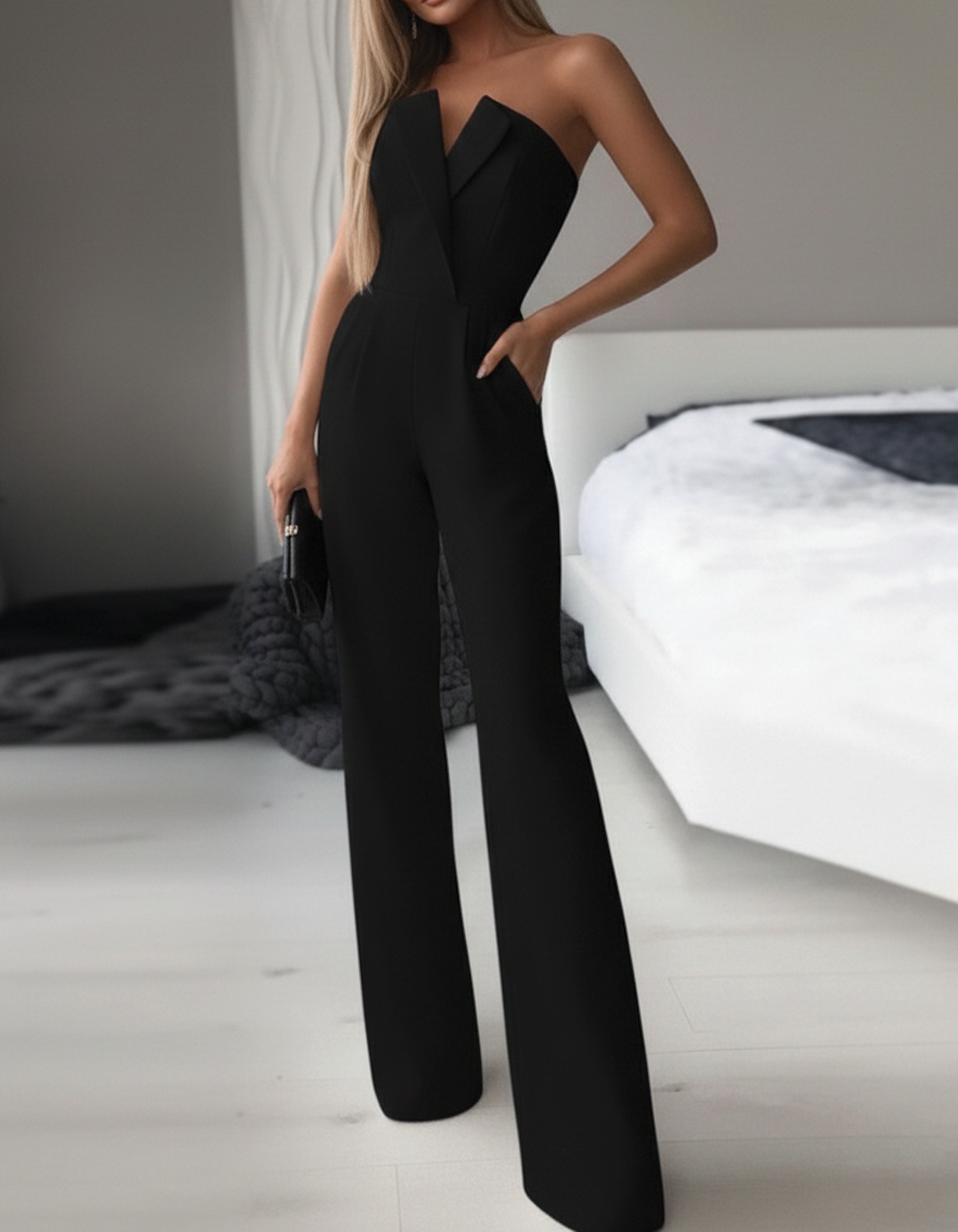 Chic Strapless Women's Jumpsuit - Nocini