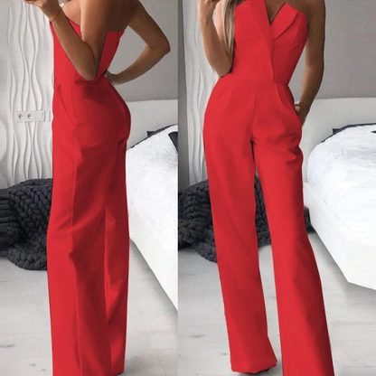 Chic Strapless Women's Jumpsuit