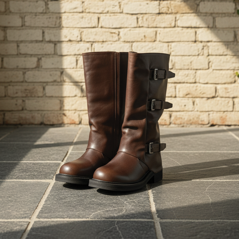 Vintage Chic Mid Calf Fashion Boots for Women
