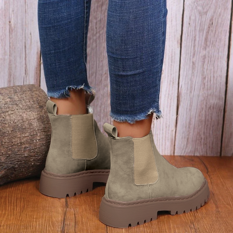 Comfortable Block Heel Ankle Boots