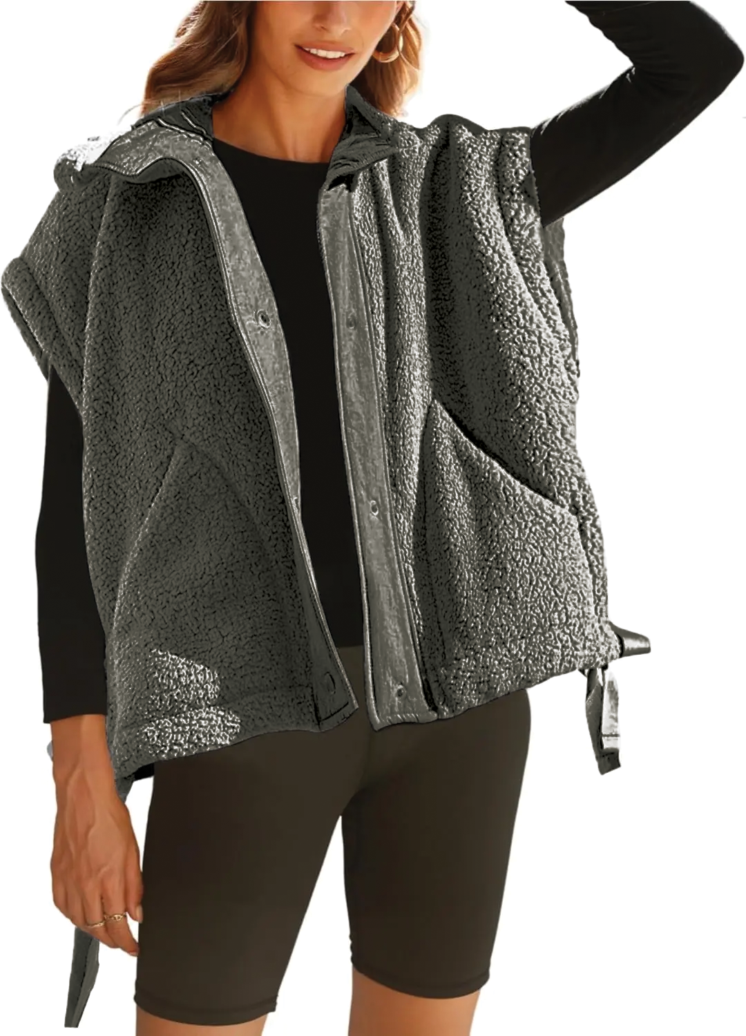 Fuzzy Fleece Lined Winter Jacket