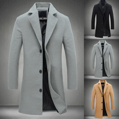 Warm Men's Wool Winter Coat
