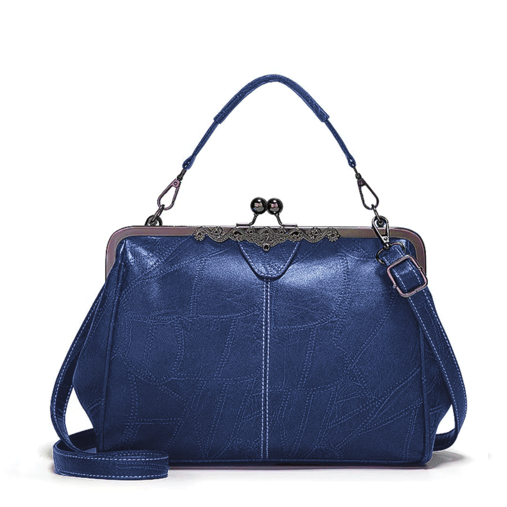 Classic Buckle Leather Handbag