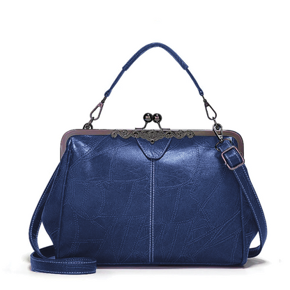 Classic Buckle Leather Handbag