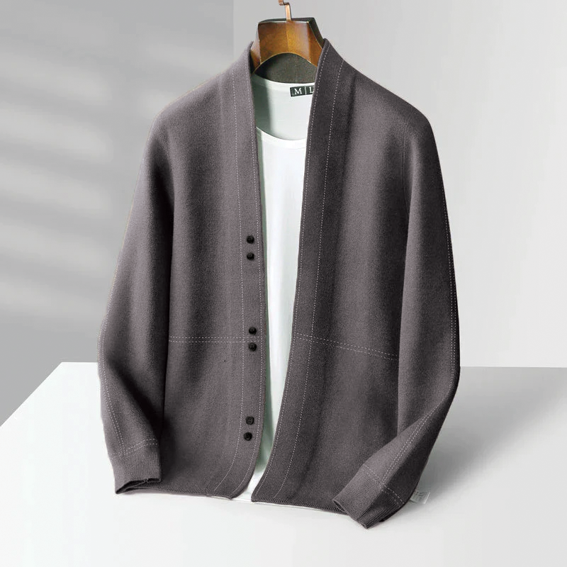 Cozy Wool Mix Sweater Cardigan