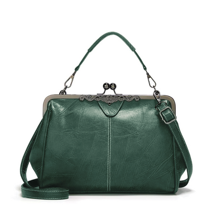 Classic Buckle Leather Handbag