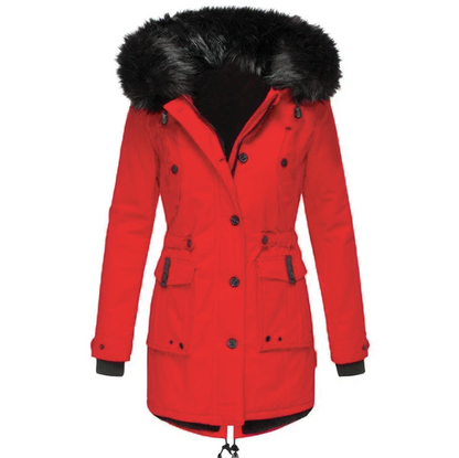 Warm Fleece Hooded Parka Jacket