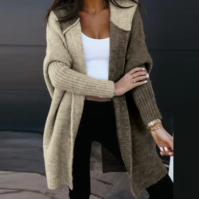 Cozy Hooded Sweater Cardigan - Nocini