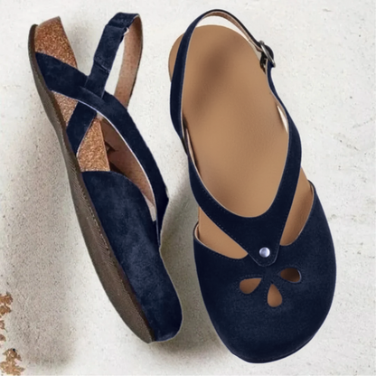 Classic Comfortable Slingback Heeled Sandals