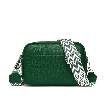 Textured Leather Mini Crossbody Purse