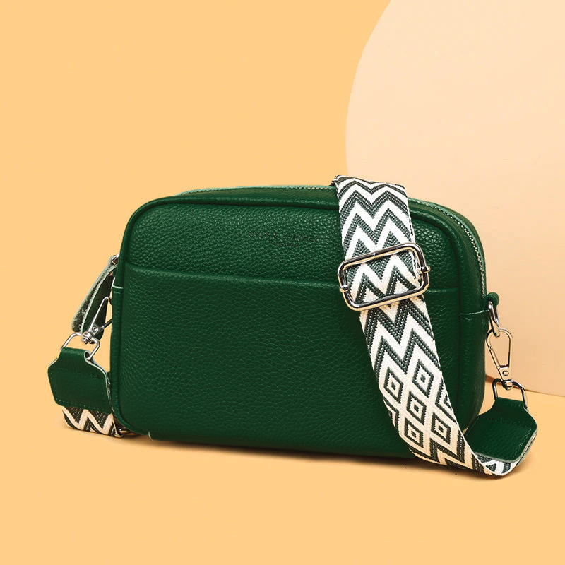 Textured Leather Mini Crossbody Purse