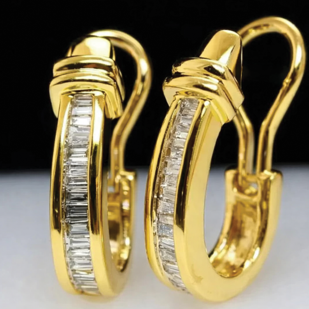 Simple Circular Drop Earrings - Nocini