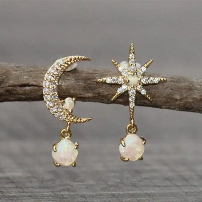 Celestial Night Sky Drop Earrings - Nocini
