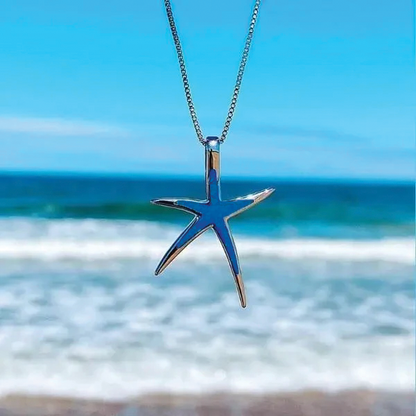 Chic Beach Starfish Drop Necklace