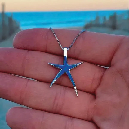 Chic Beach Starfish Drop Necklace - Nocini