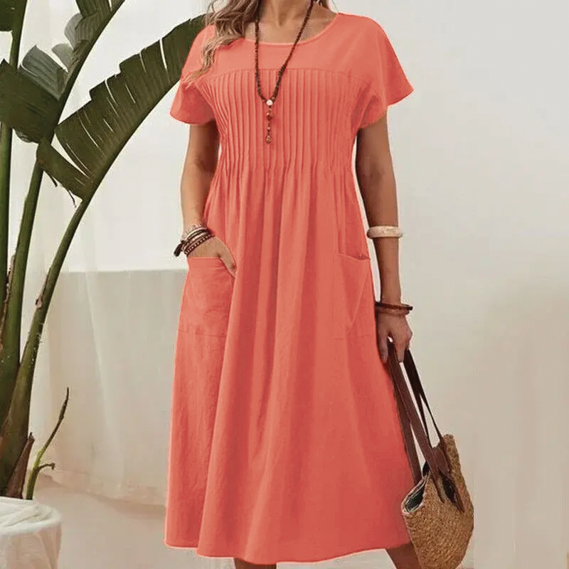 Relaxed Fit Knee Length Dress