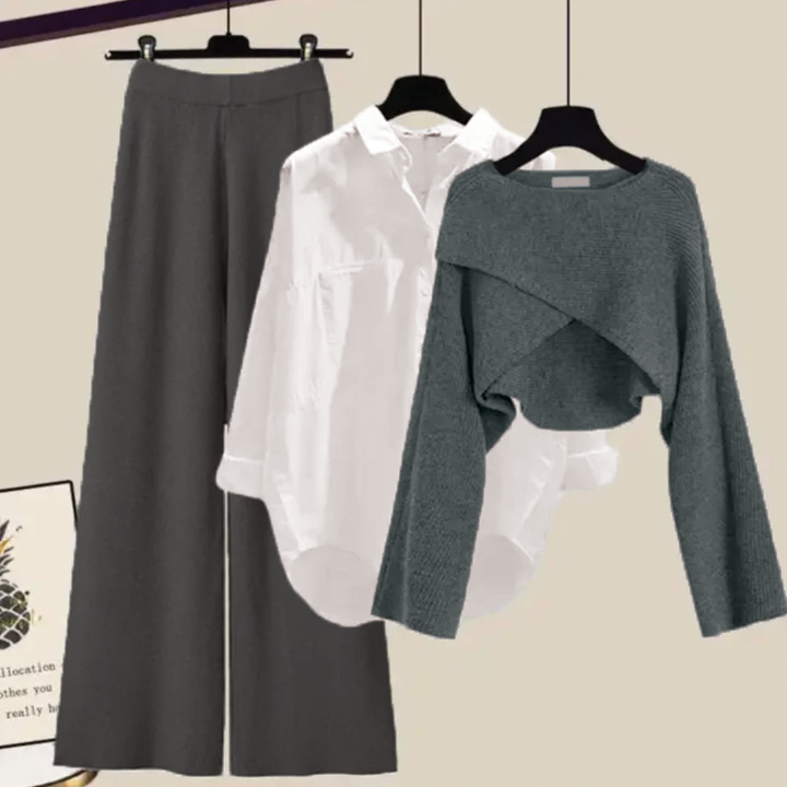 Cozy Knitted 3-Piece Outfit Set