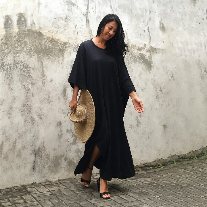 Flowy Beach Maxi Dress - Nocini