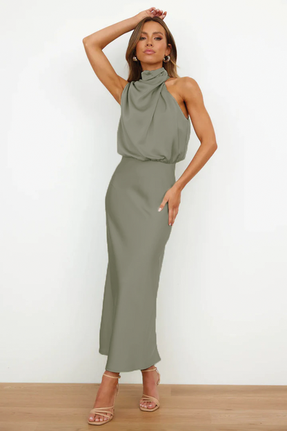 Luxurious Silk Floor Length Dress