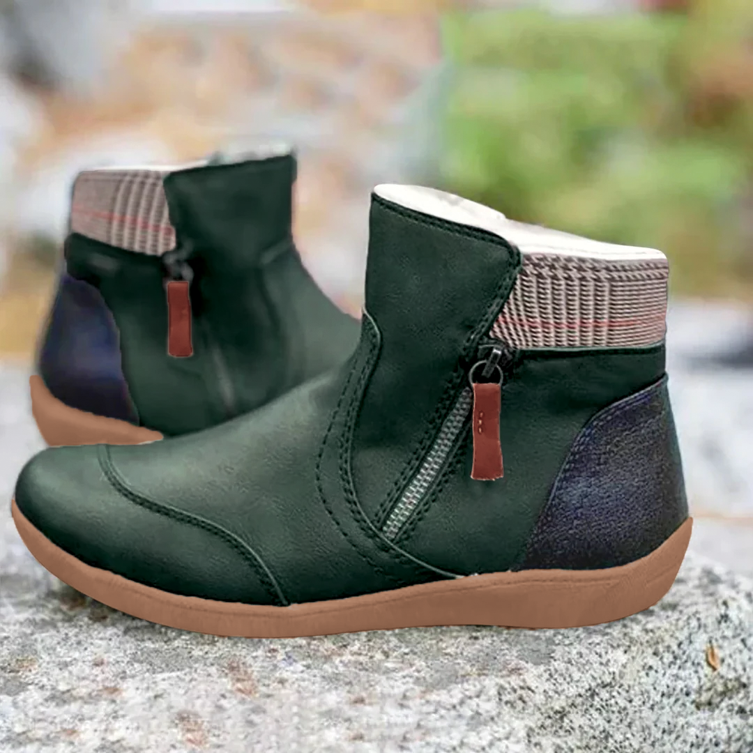 Fashionable Synthetic Fur Ankle Boots for Women - Nocini