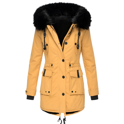 Warm Hooded Parka Coat for Women