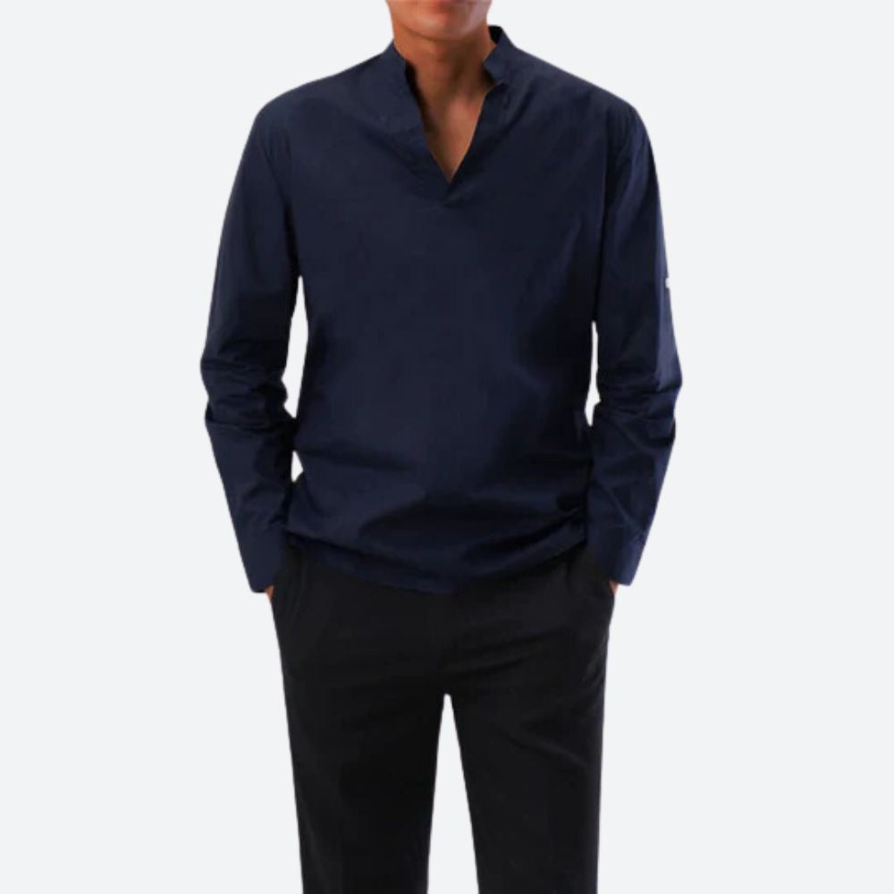 Casual Men's V-Neck Long Sleeve Shirt