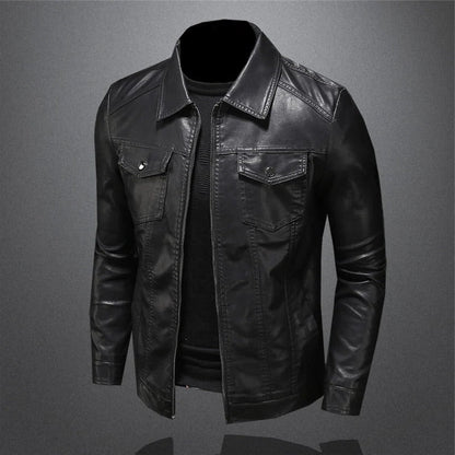 Mens Classic Leather Jacket