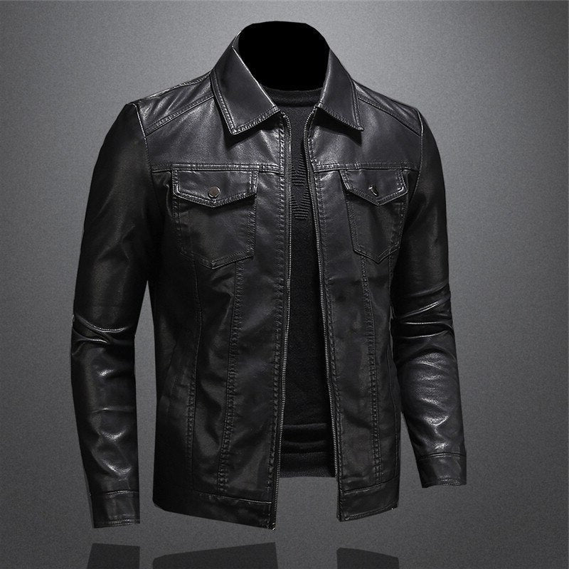 Mens Classic Leather Jacket
