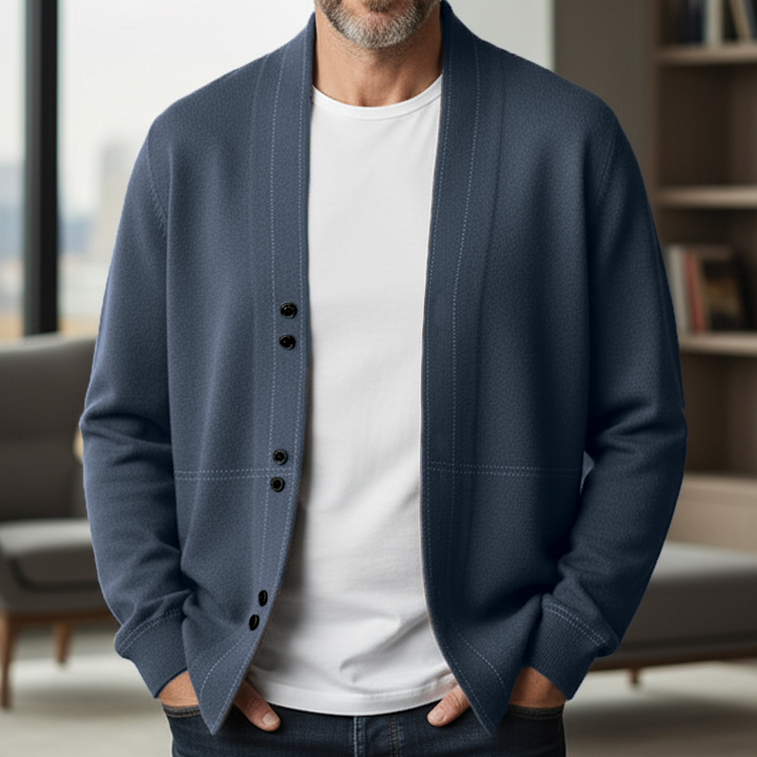 Cozy Wool Mix Sweater Cardigan