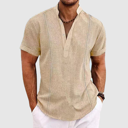 Casual Men's Short Sleeve Breathable Shirt - Nocini