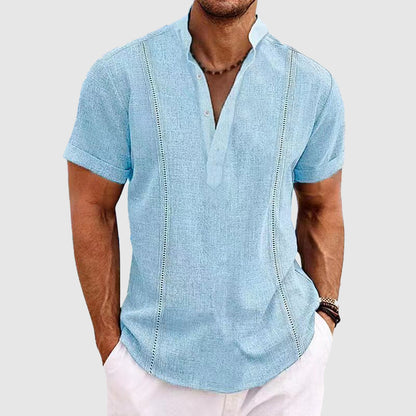 Casual Men's Short Sleeve Breathable Shirt