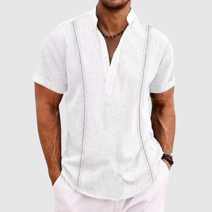 Casual Men's Short Sleeve Breathable Shirt