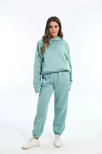 Cozy Women's Fleece Hoodie and Sweatpant Set
