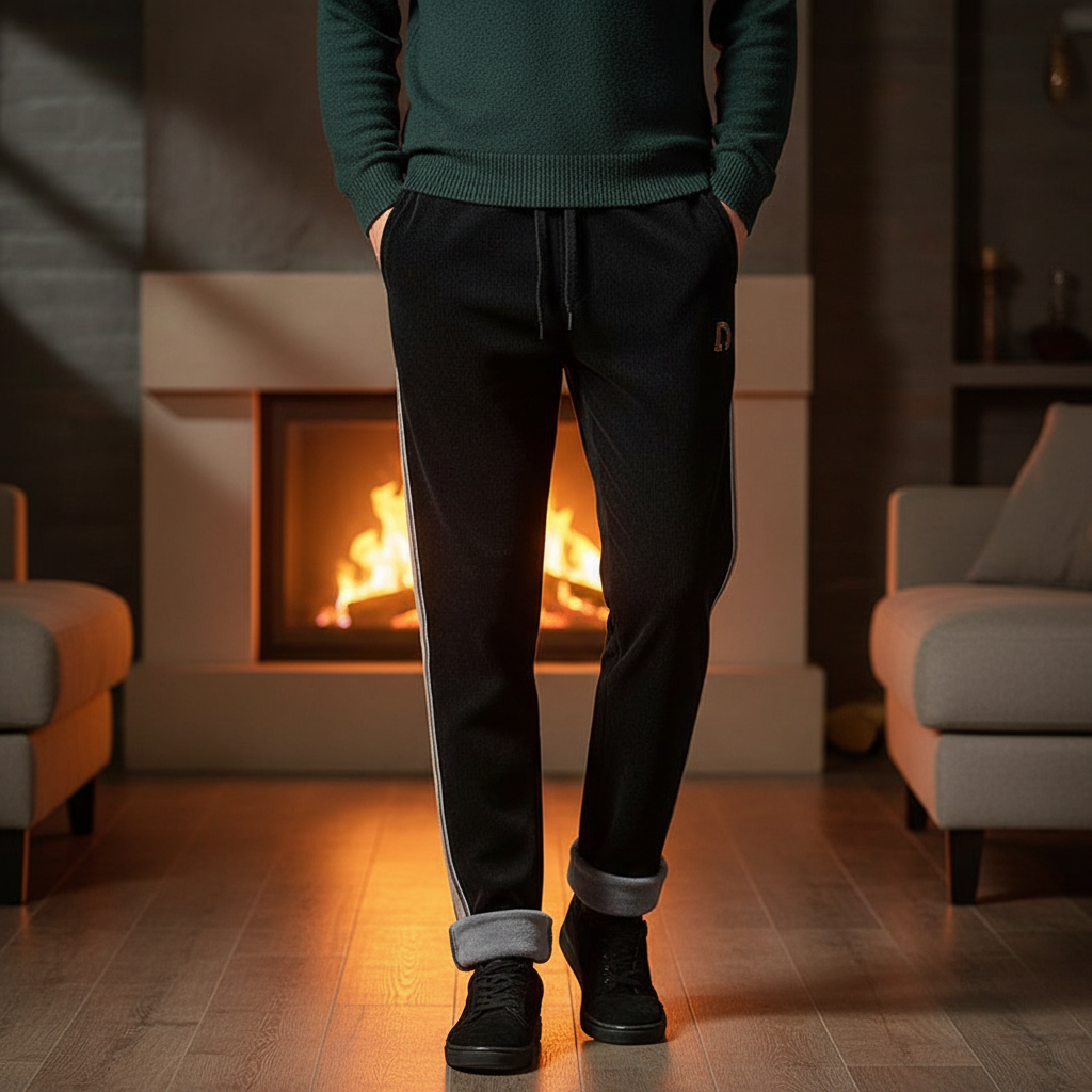 Warm Fleece Lined Running Pants - Pexav
